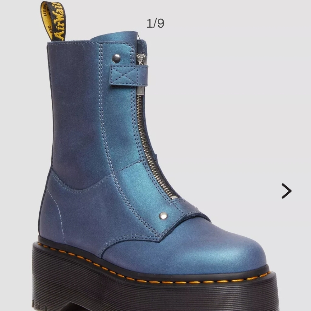 Dr. Martens Blue Platform Boots Size 5UK (7US)